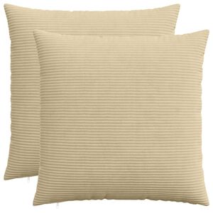 vidaXL Housse de coussin 2 pcs HEERLEN Vert Gris 55 x 55 cm