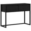 vidaXL Table d'appoint Ch&ecirc;ne noir 100 x 36 x 75 cm Bois d'ing&eacute;nierie