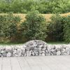 vidaXL Paniers à gabions arqués 15 pcs 200x50x40/60 cm fer galvanisé