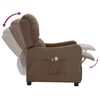 vidaXL Fauteuil &eacute;lectrique de massage Taupe Tissu