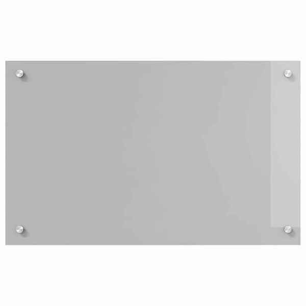 vidaXL Protection de cuisine Gris clair 80 x 50 cm verre tremp&eacute;