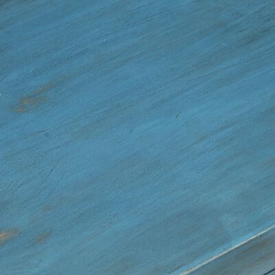 vidaXL Table de chevet Bois de manguier massif 40x30x50 cm Bleu