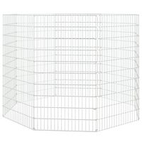 vidaXL Cage à lapin 8 panneaux 54x100 cm Fer galvanisé
