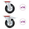vidaXL 32 pcs Roulettes pivotantes 160 mm