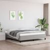 vidaXL Cadre de lit sans matelas gris clair super king tissu