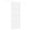 vidaXL Porte coulissante ORKDAL Blanc 83 x 202 cm Pin massif