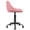 vidaXL Chaise de bureau Rose Velours