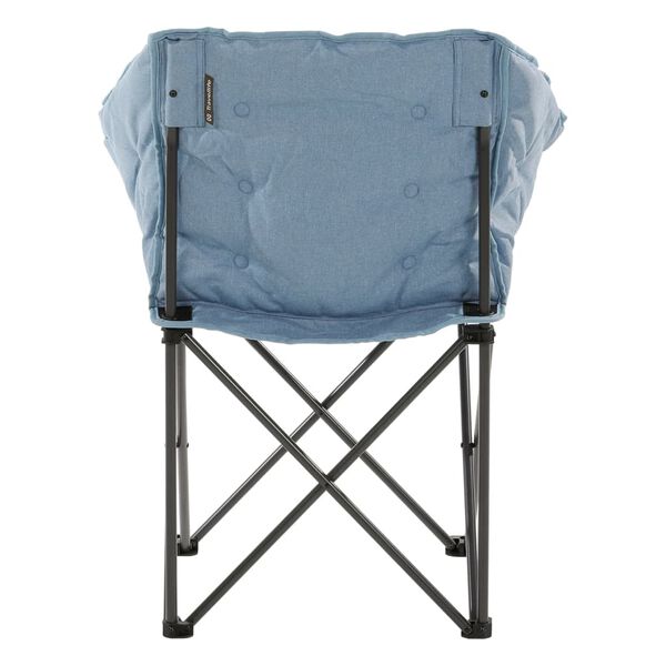 Travellife Chaise de camping compacte pliable Lago Cross ondul&eacute;e bleu