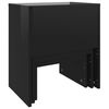 vidaXL Tables basses gigognes 3 pcs noir brillant bois d'ing&eacute;nierie