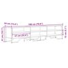 vidaXL Meuble TV ch&ecirc;ne sonoma 180x34x41 cm bois d'ing&eacute;nierie