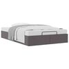 VidaXL Cadre de lit ottoman sans matelas gris 120x190 cm similicuir