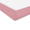 vidaXL Sommier à lattes de lit avec matelas rose 140x210 cm velours
