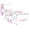 vidaXL Lit de Rangement Ch&ecirc;ne Sonoma 90 x 200 cm Bois d'ing&eacute;nierie