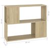 vidaXL Meuble TV Ch&ecirc;ne sonoma 80x24x63 cm Bois d'ing&eacute;nierie
