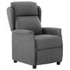 vidaXL Fauteuil inclinable &eacute;lectrique Gris clair Tissu