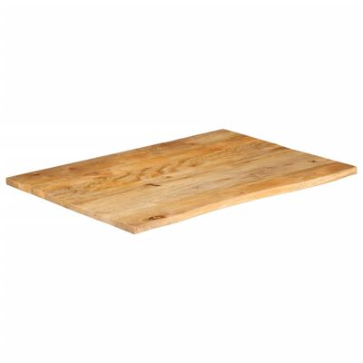 vidaXL Dessus de table à bord vivant 90x80x2,5 cm bois massif manguier