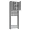 vidaXL Meuble pour machine à laver Sonoma gris 64x25,5x190 cm