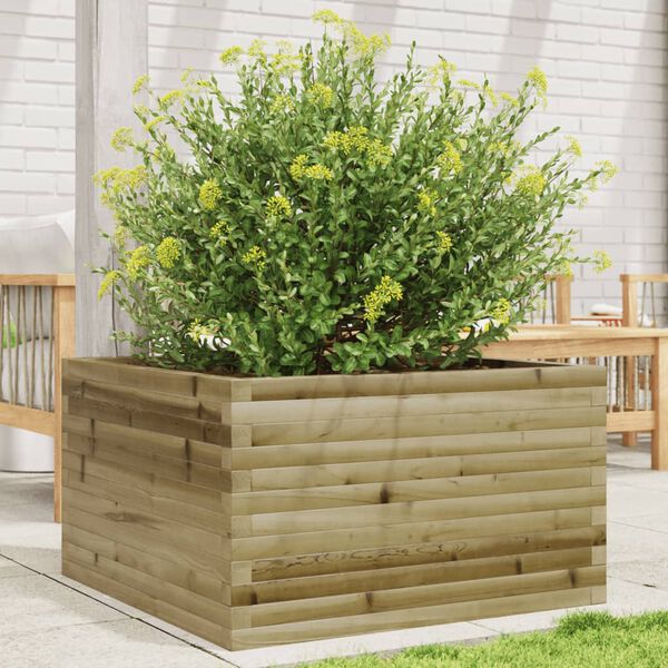 vidaXL Jardini&egrave;re 80x80x45,5 cm bois de pin impr&eacute;gn&eacute;