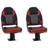 vidaXL Ensemble de si&egrave;ges de bateau pliables lot de 4 dossier haut