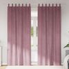 vidaXL Rideaux occultants 2 pcs Rose foncé 140 x 225 cm Velours