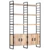 vidaXL Biblioth&egrave;que &agrave; 4 niveaux 124x30x180 cm Bois de manguier massif