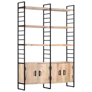 vidaXL Biblioth&egrave;que &agrave; 4 niveaux 124x30x180 cm Bois de manguier massif