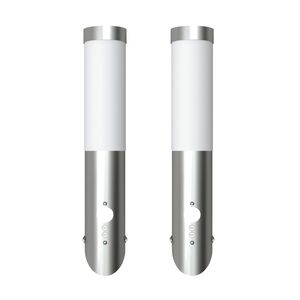 Applique murale design avec d&eacute;tecteur, inclin&eacute;e (lot de 2)