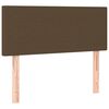 vidaXL T&ecirc;te de lit &agrave; LED Marron Fonc&eacute; 100x5x78/88 cm Tissu