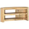 vidaXL Meuble TV d'angle 90x45x45 cm Bois de manguier solide