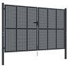 vidaXL Portail de jardin Anthracite 300 x 175 cm Acier