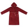 vidaXL Peignoir avec capuche Rouge Bordeaux xxxl Flanelle