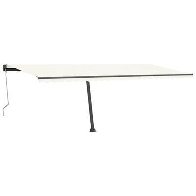 vidaXL Auvent automatique sur pied 600x300 cm Crème