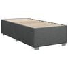 vidaXL Sommier &agrave; lattes de lit avec matelas Gris fonc&eacute; 90x200 cm Tissu