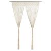 vidaXL Rideau en macram&eacute; 140x240 cm Coton