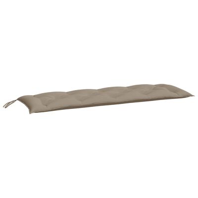 vidaXL Coussin de banc de jardin taupe 150x50x7 cm tissu oxford