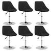 vidaXL Chaises &agrave; manger lot de 6 noir similicuir