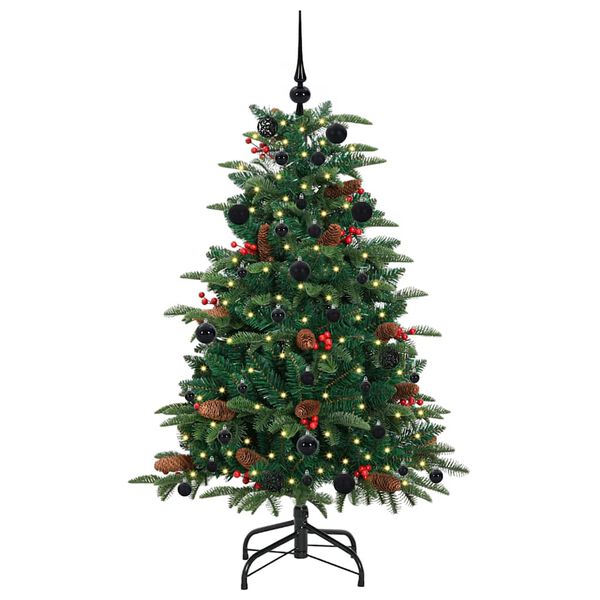 vidaXL Sapin de No&euml;l artificiel Vert 150 cm PVC, m&eacute;tal et plastique