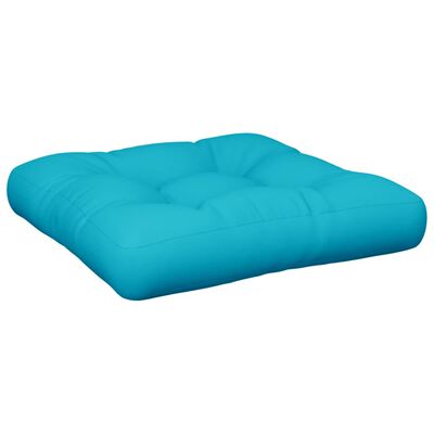 vidaXL Coussin de palette turquoise 60x60x12 cm tissu