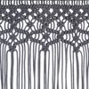vidaXL Rideau en macramé Anthracite 140x240 cm Coton