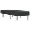 vidaXL Chaise longue noir similicuir