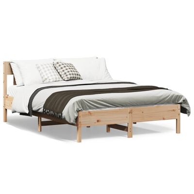 vidaXL Cadre de lit sans matelas 150x200 cm bois de pin massif