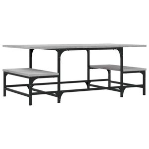 vidaXL Table basse sonoma gris 100x50,5x40 cm bois d'ing&eacute;nierie