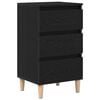vidaXL Cabinet de chevet Ch&ecirc;ne noir 40 x 35 x 70 cm Bois d'ing&eacute;nierie