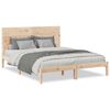 vidaXL Cadre de lit extra long sans matelas 140x210 cm bois massif