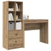 vidaXL Bureau avec tiroir 2 pcs Ch&ecirc;ne artisanal