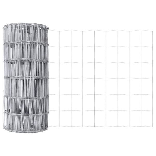 vidaXL Clôture Euro Argent 0.8 x 25 m