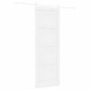 vidaXL Porte coulissante ORKDAL Blanc 83 x 232 cm Bois de pin massif