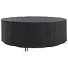 vidaXL Housse pour meubles 279 x 279 x 71 cm Tissu Oxford 420D Rond