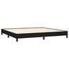 vidaXL Cadre de lit sans matelas noir 200x200 cm tissu