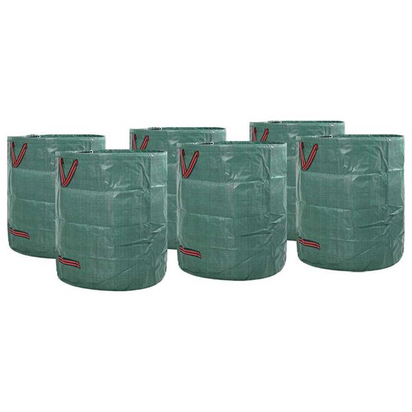 vidaXL Sacs &agrave; D&eacute;chets de Jardin 12 pcs Vert 67 x 67 x 75,5 cm